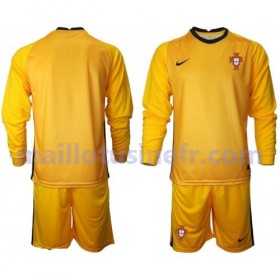 Maillot de Foot Portugal Extérieur Gardien UEFA EURO 2020 Manches Longues - Enfant